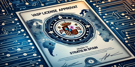 Stratis получила лицензию VASP в Испании