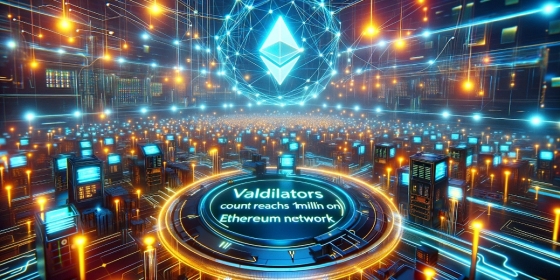 The number of validators has reached one million on the Ethereum network The number of validators has reached one million on the Ethereum network