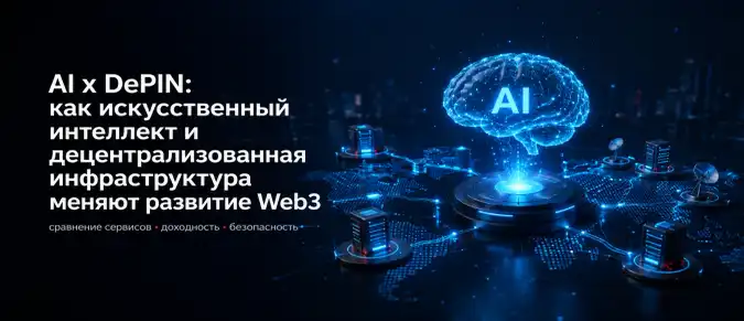 AI x DePIN — обзор технологии объединения искусственного интеллекта и DePIN, принципы работы и перспективы
