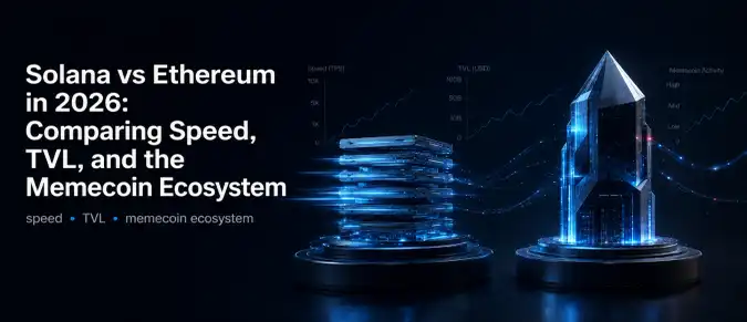 Solana or Ethereum: Which Blockchain Leads in 2026? Speed, DeFi, TVL & Memecoins Compared Solana or Ethereum: Which Blockchain Leads in 2026? Speed, DeFi, TVL & Memecoins Compared