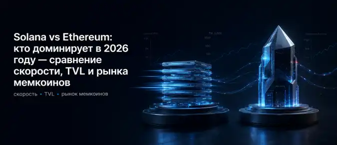 Solana или Ethereum в 2026: сравнение блокчейнов по скорости, TVL, DeFi и мемкоинам