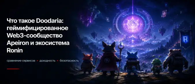 Doodaria и Apeiron — Souls, NFT, токены APRS и ANIMA в Web3-игре Doodaria и Apeiron — Souls, NFT, токены APRS и ANIMA в Web3-игре