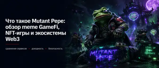 Mutant Pepe (MUTANT): особенности meme GameFi, NFT и игровой экономики Web3