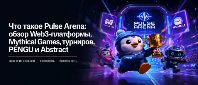 Pulse Arena от Mythical Games — Web3-турниры, Challenges, PENGU и блокчейн-инфраструктура
