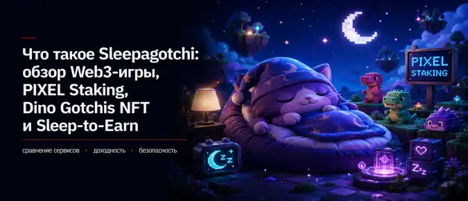 Sleepagotchi — как работает Web3 wellness-игра, PIXEL Staking и NFT-экосистема