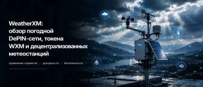 WeatherXM (WXM) — как работает DePIN-сеть погодных станций и экономика данных WeatherXM (WXM) — как работает DePIN-сеть погодных станций и экономика данных