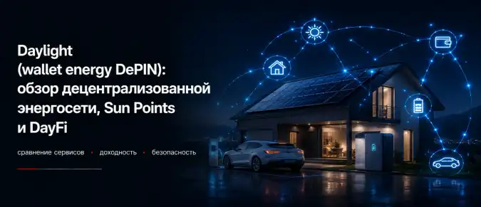 Daylight Energy — как работают solar, домашние батареи, Sun Points и энергетический DePIN Daylight Energy — как работают solar, домашние батареи, Sun Points и энергетический DePIN