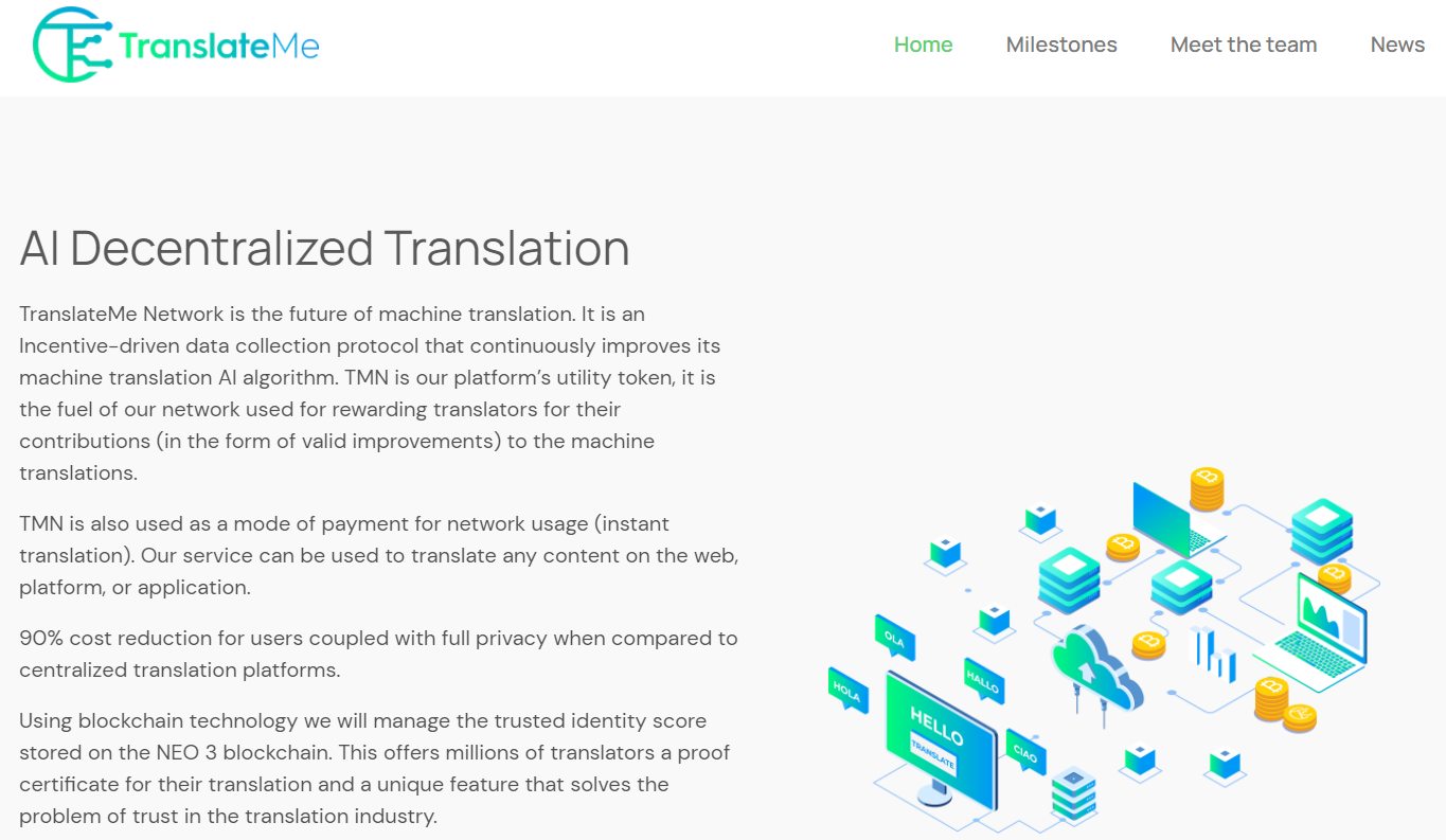 TranslateMe dapp