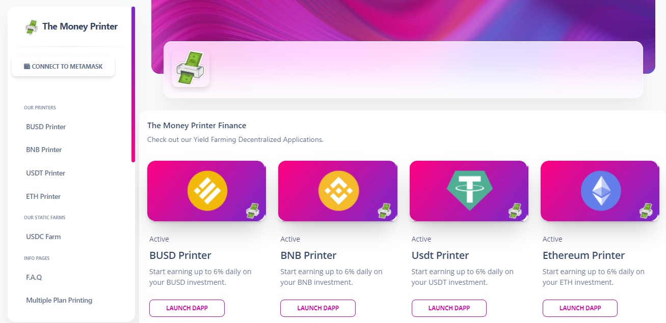 Money Printer: earn daily profit