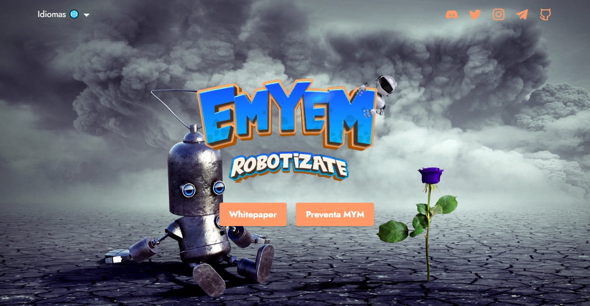 Emyem - a game with robots on the blockchain 