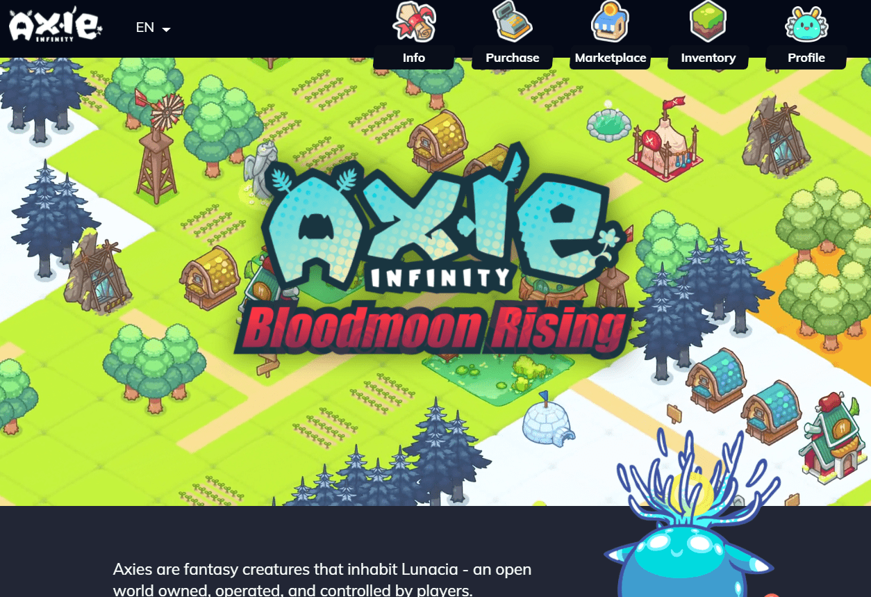 dapp приложение Axie Infinity