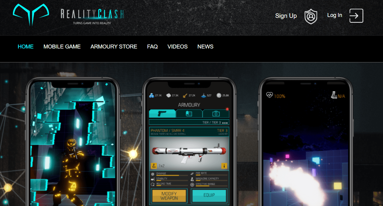 dapp приложение Reality Clash