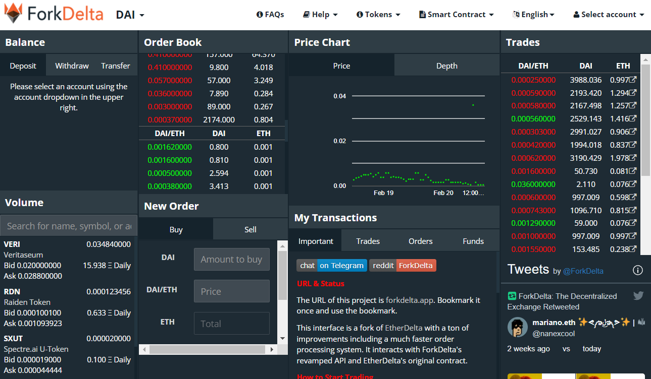 forkdelta платформа dapp
