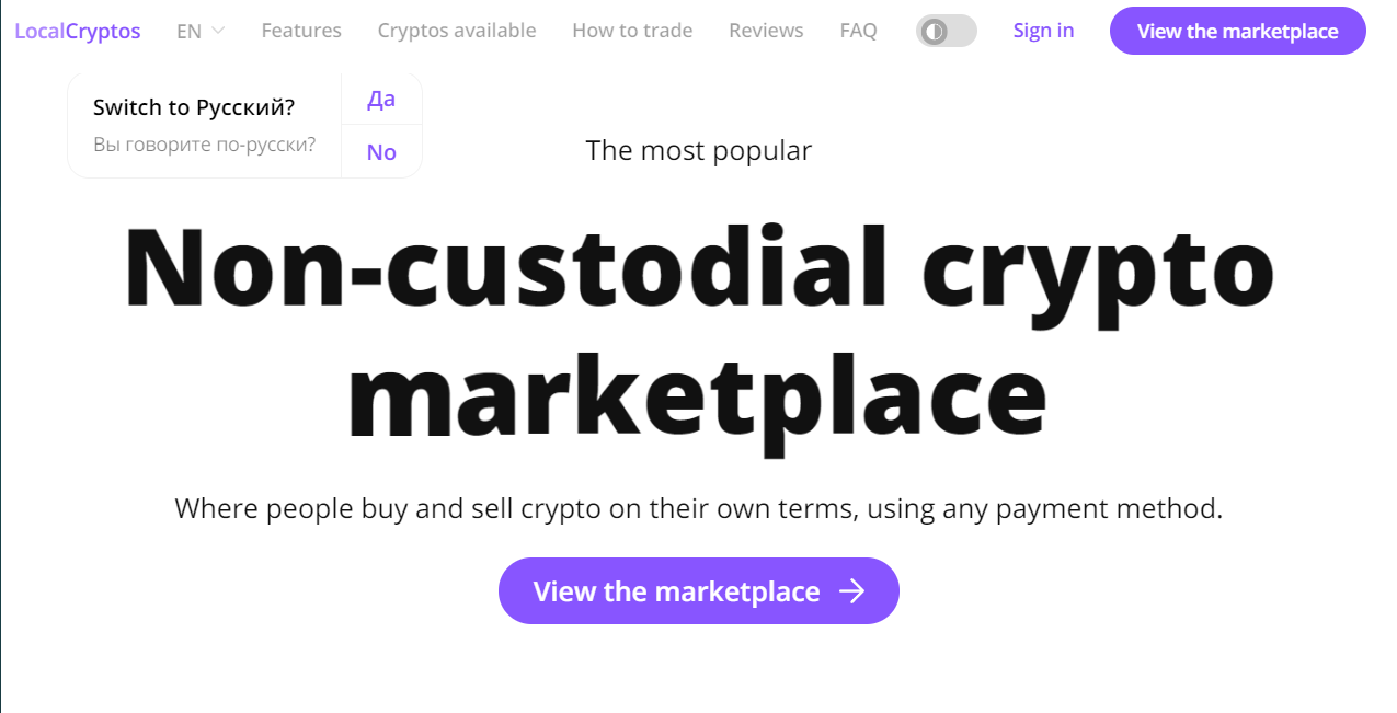 exchanges LocalCryptos