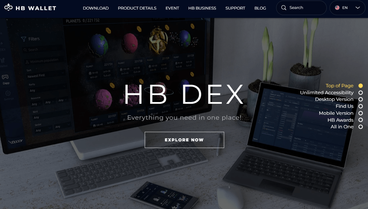 HB Dex wallet