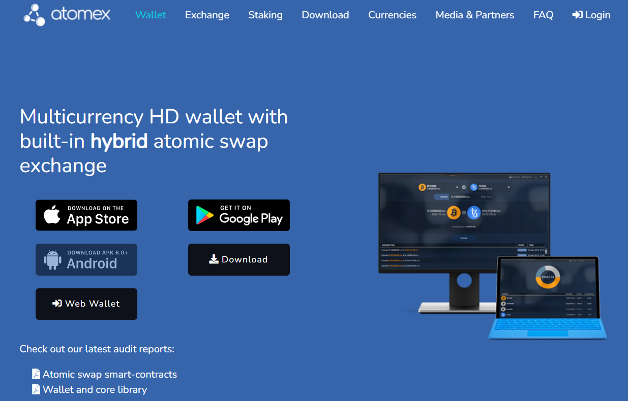 ethereum dapp Atomex