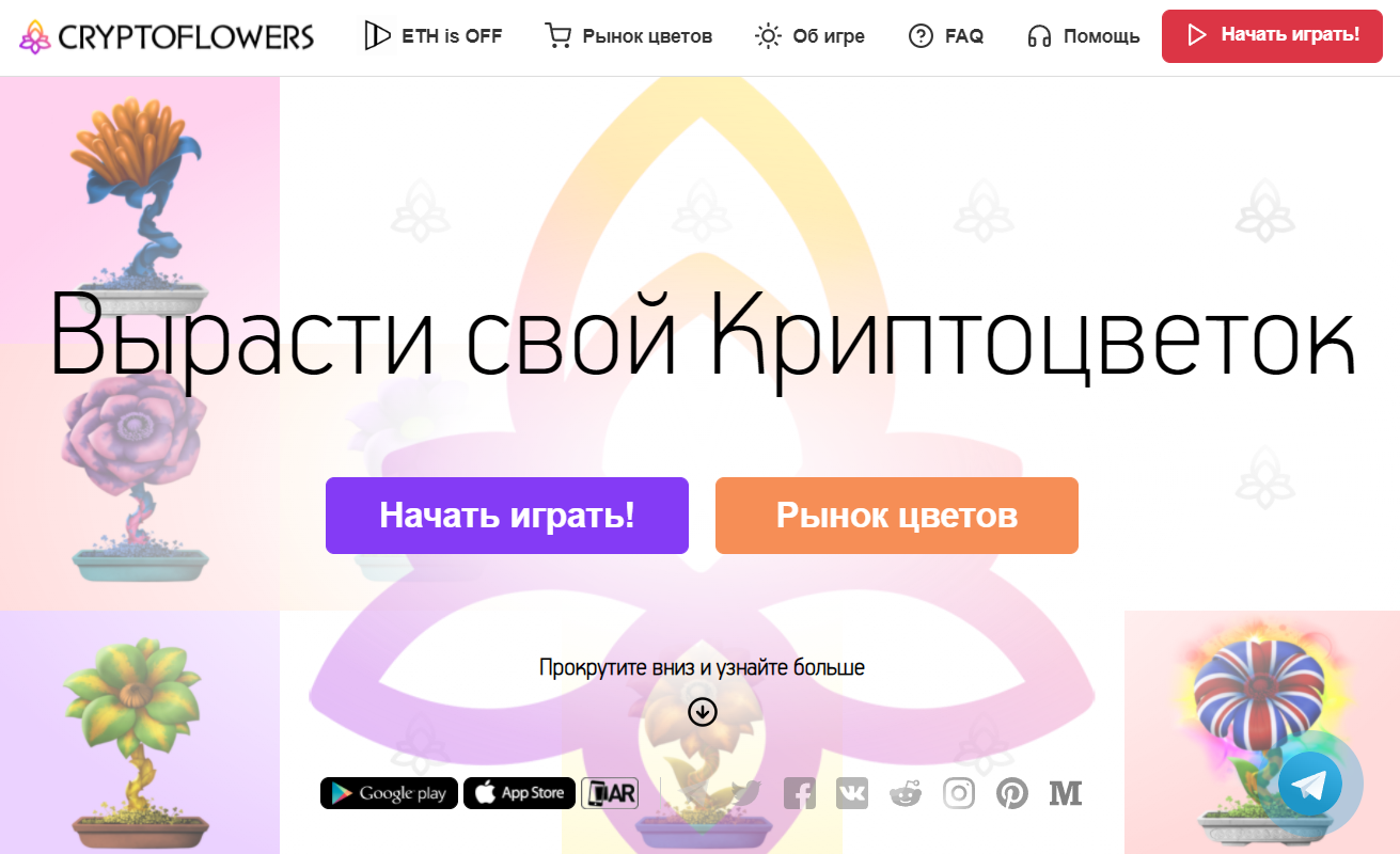 dapp CryptoFlowers