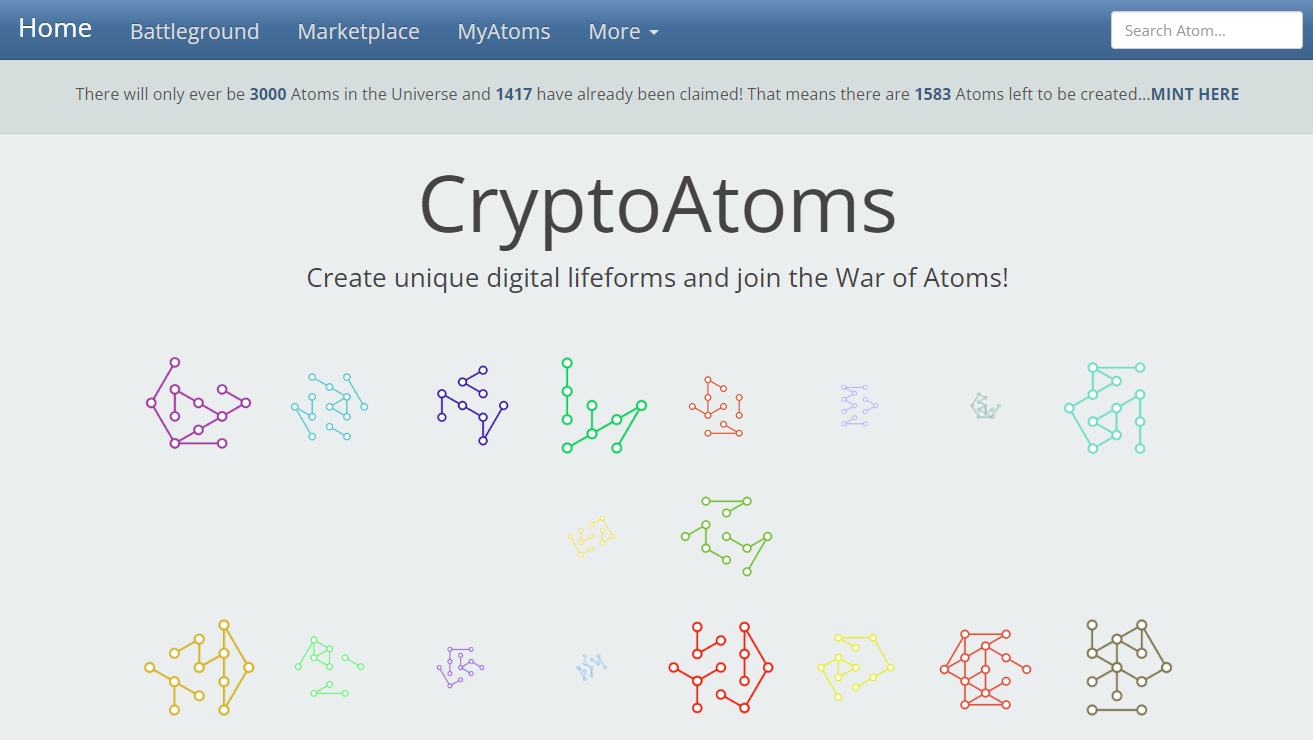 дапп приложение cryptoatoms