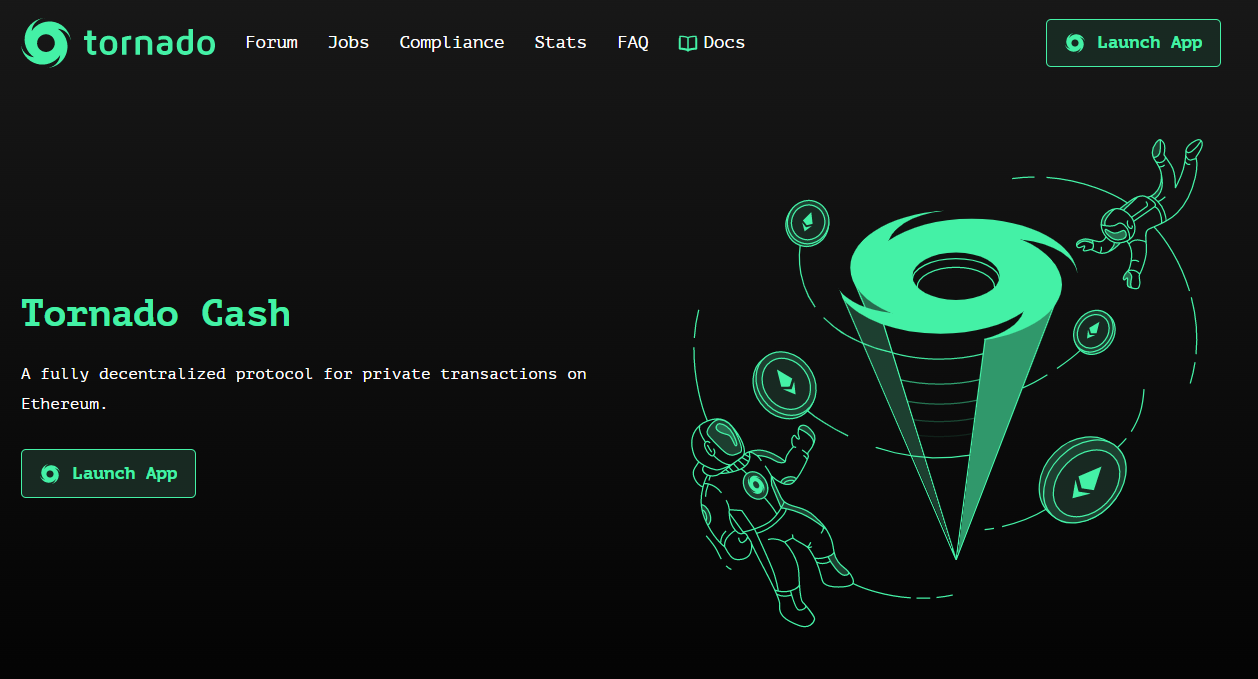 Tornado Cash dapp