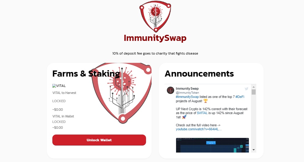 immunity Swap bsc