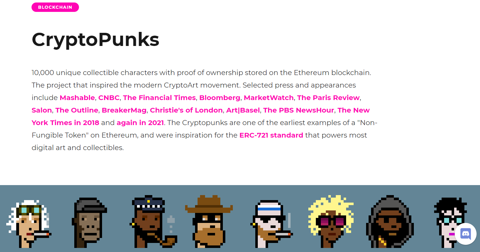 CryptoPunks dapps