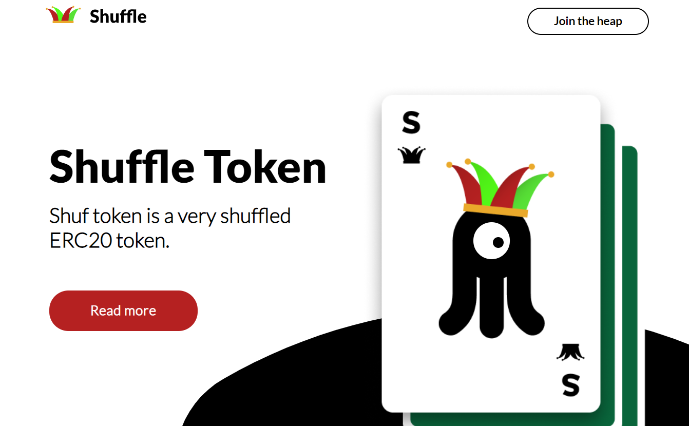 Shuffle dapp ETH