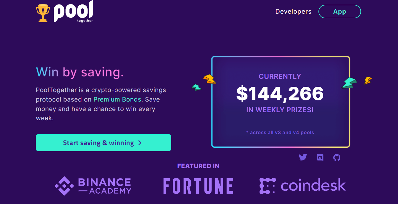 dapps PoolTogether