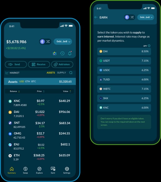 Krystal DeFi eth