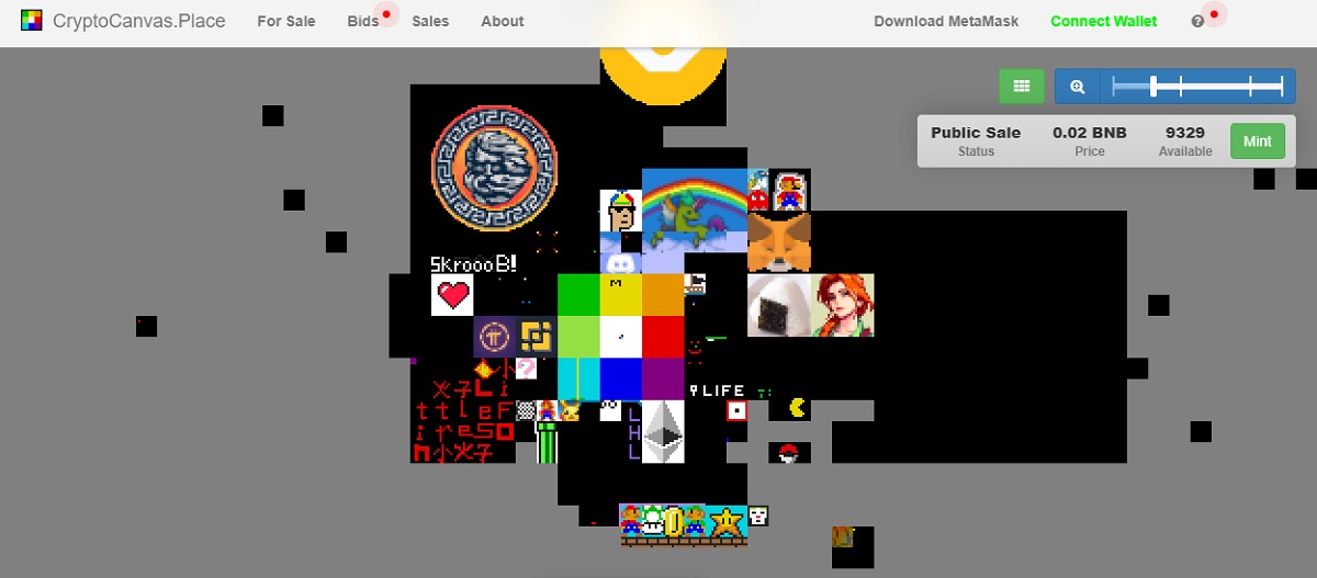 CryptoCanvas nft ethereum