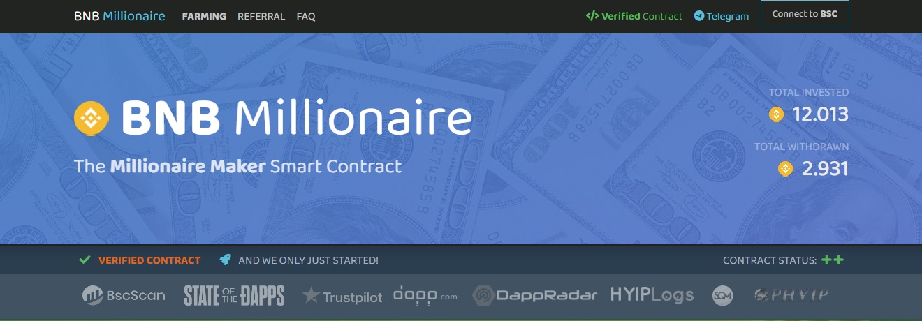 BNB Millionaire - dapp.expert