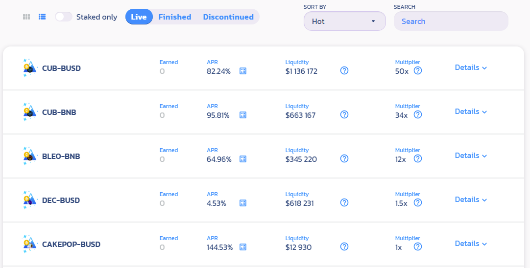 Cubfinance defi bsc - dapp.expert