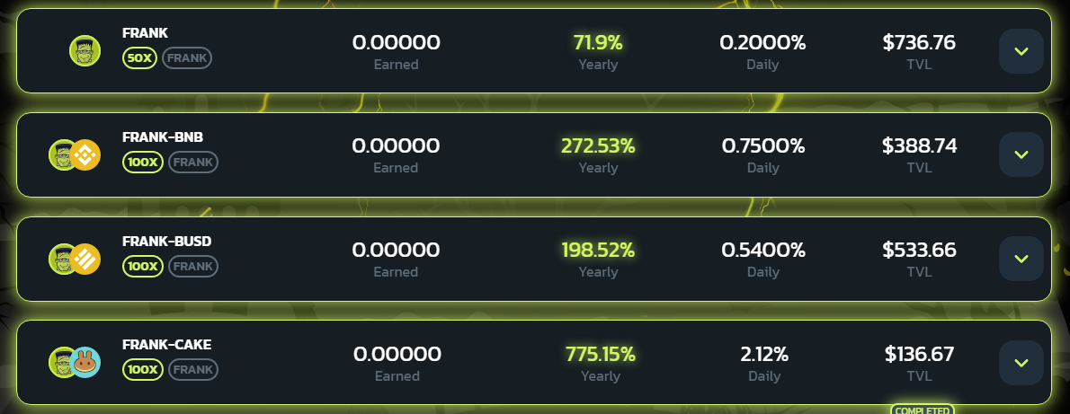 Frankenstein Finance defi - dapp.expert