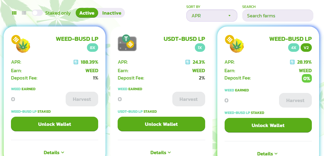 Weedswap defi - dapp.expert