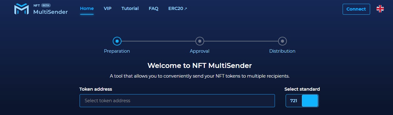 NFT Multisende - dapp.expert