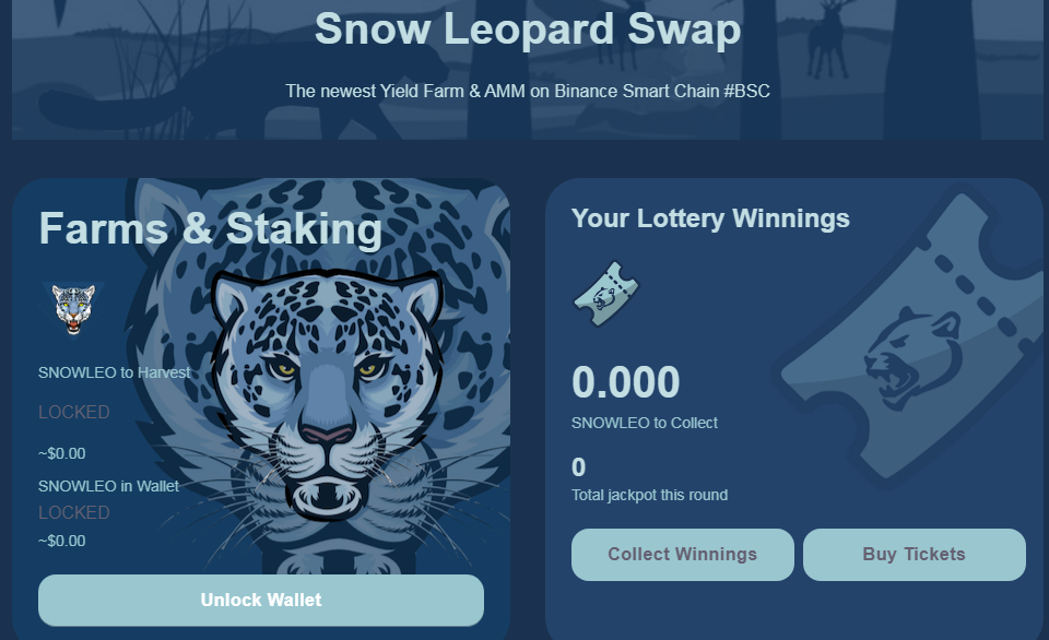 Snow Leopard Swap defi - dapp.expert