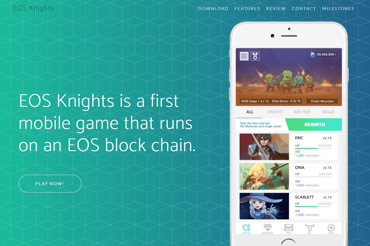 EOS Knights дапп - dapp.expert