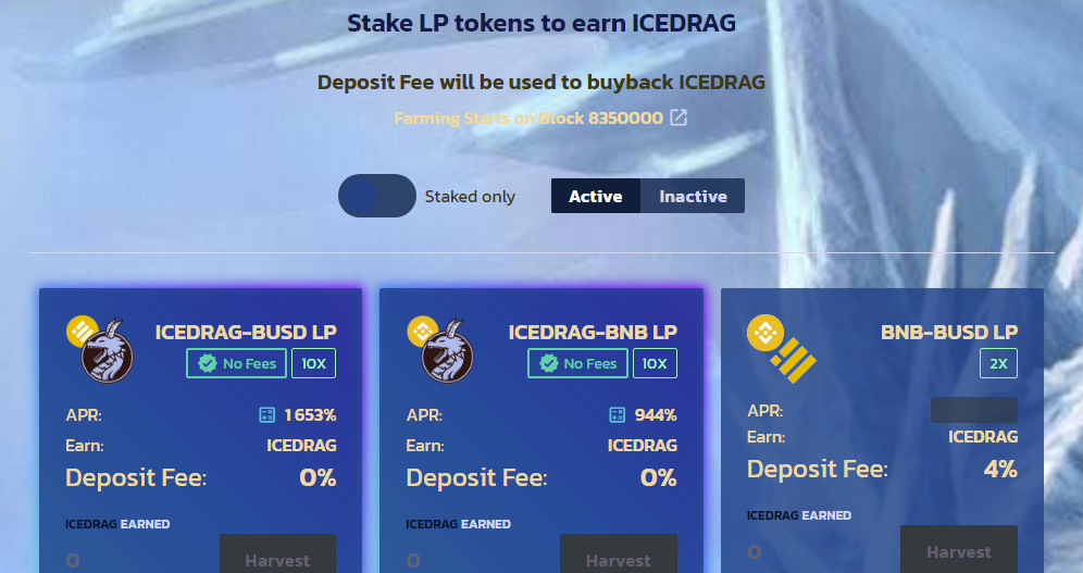 Ice Dragon Defi bsc - dapp.expert