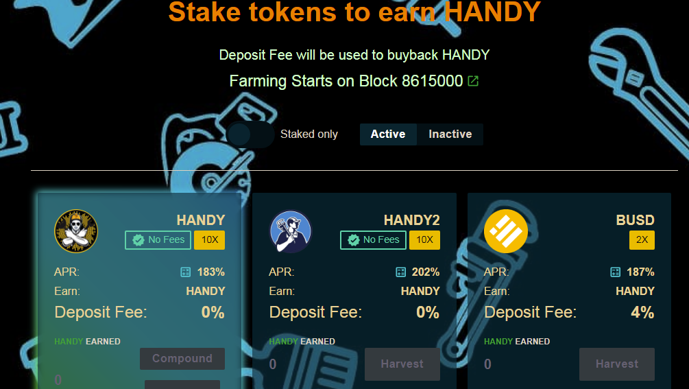 Handyman Finance bsc defi - dapp.expert