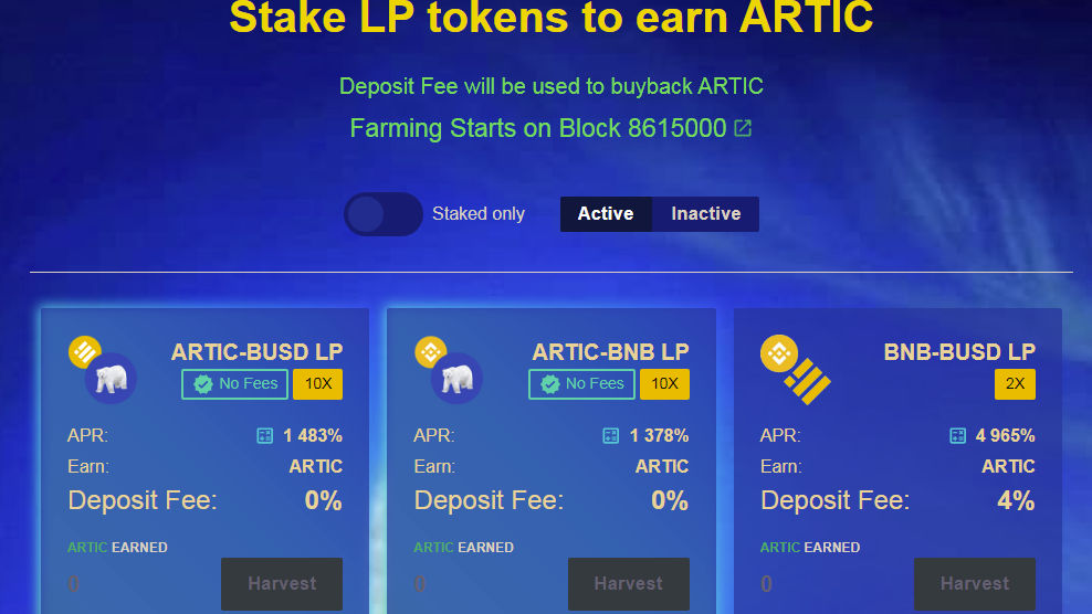 Artic Bear Finance bsc - dapp.expert