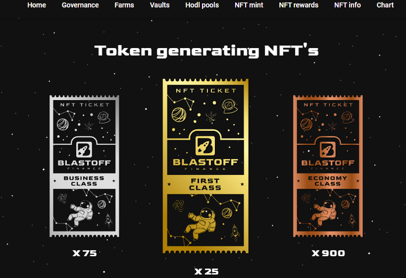 Blastoff Finance NFT BSC farm - dapp.expert
