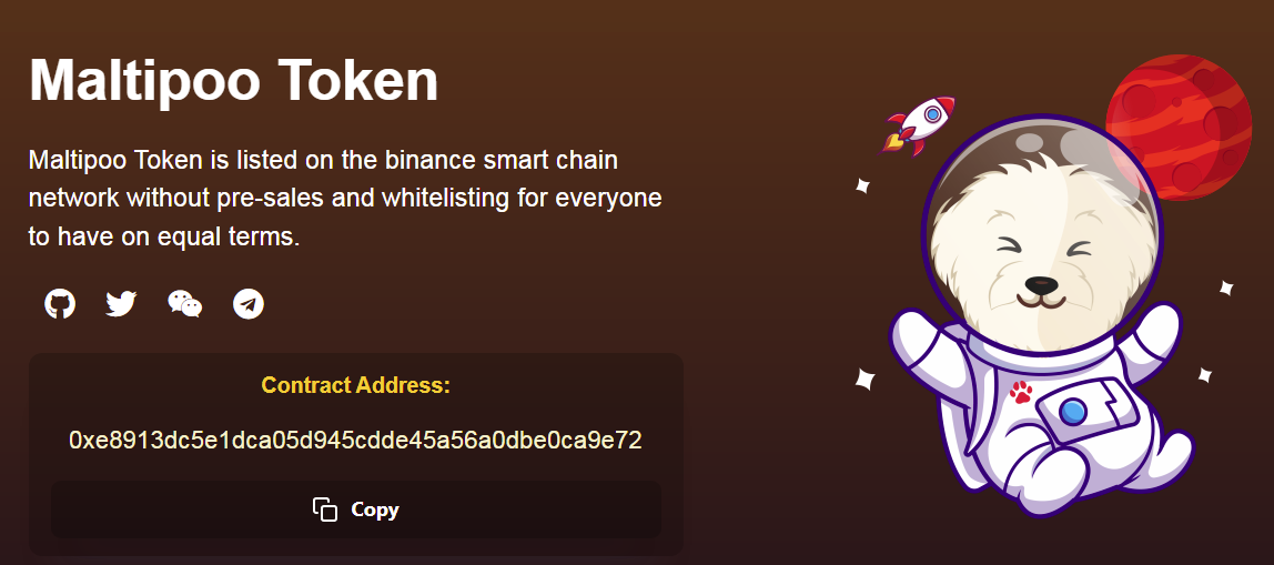 Maltpoo Token defi bsc - dapp.expert