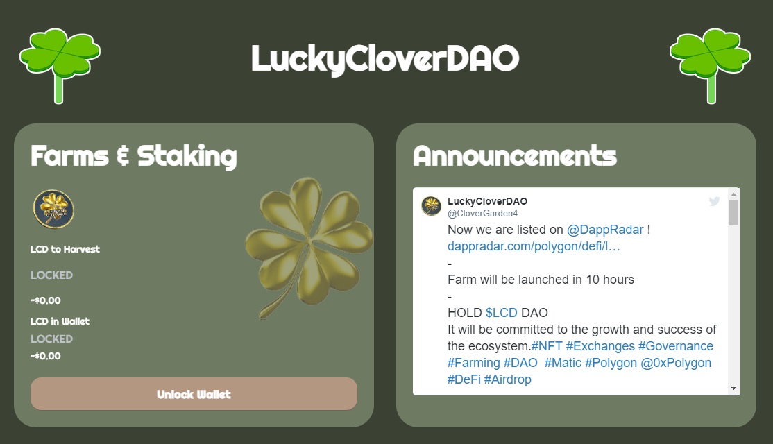 Luckyclover DAO - dapp.expert