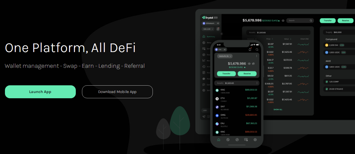 Krystal DeFi dapp bsc - dapp.expert