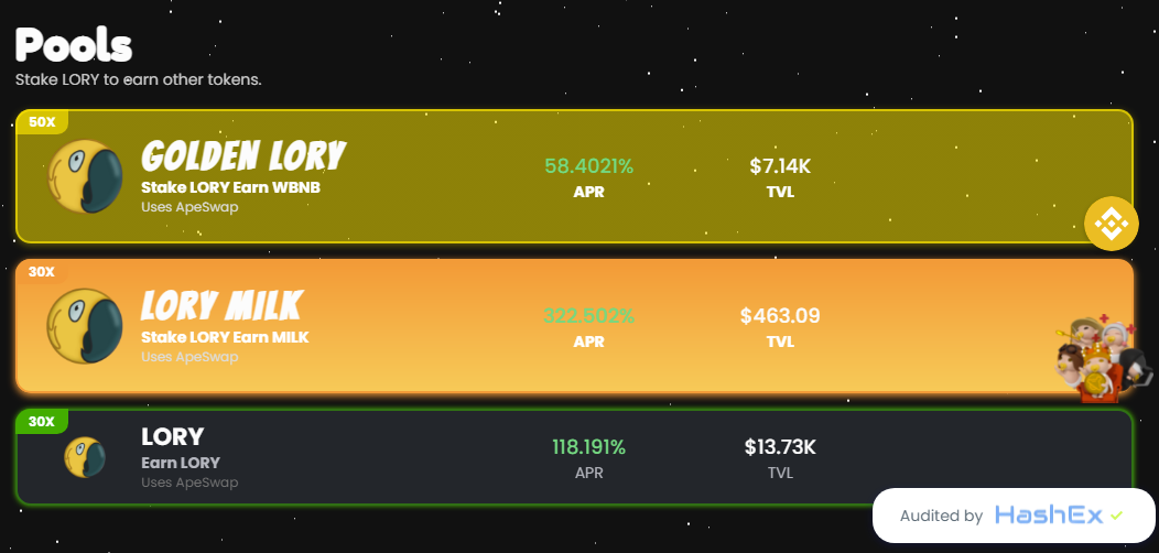 YieldParrot pool bsc - dapp.expert