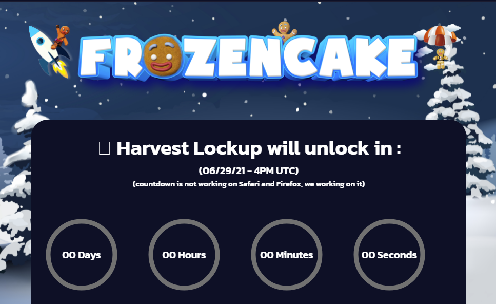 FrozenCake Finance defi - dapp.expert