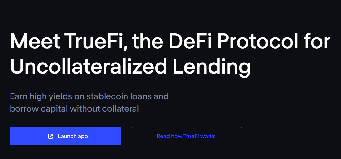 TrueFi defi ethereum - dapp.expert