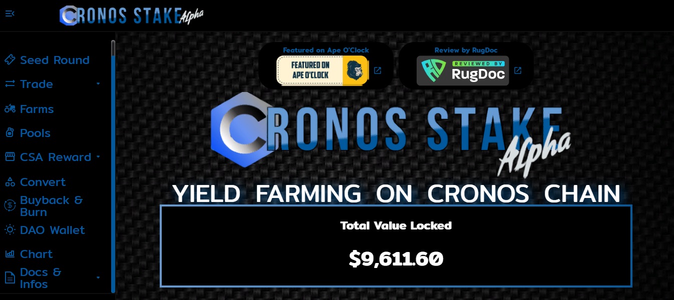 Cronos Stake Alpha - dapp.expert
