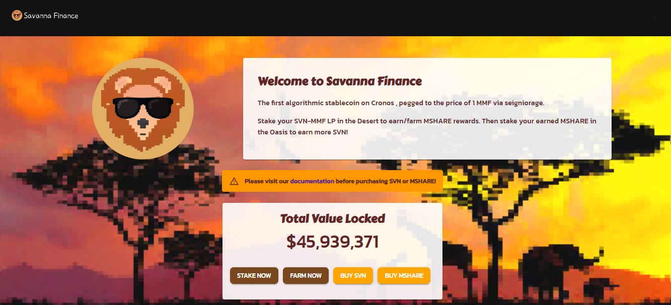 Savanna Finance - dapp.expert
