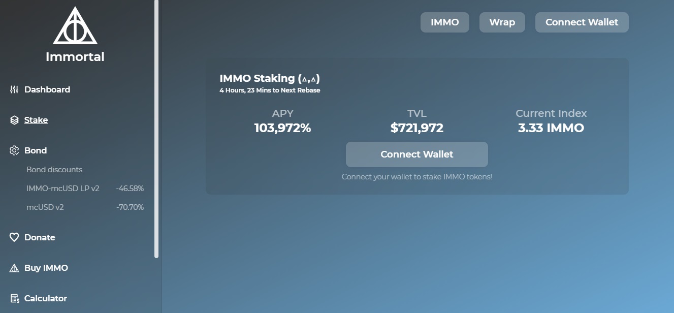ImmortalDAO Finance - dapp.expert