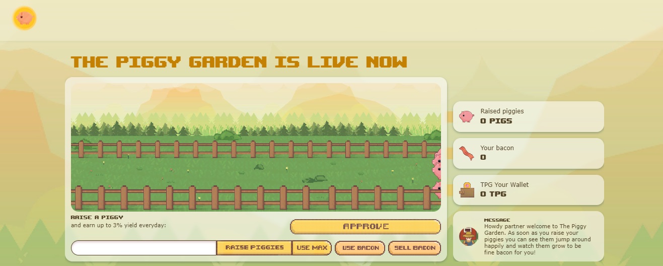 The Piggy Garden The Piggy Garden - dapp.expert